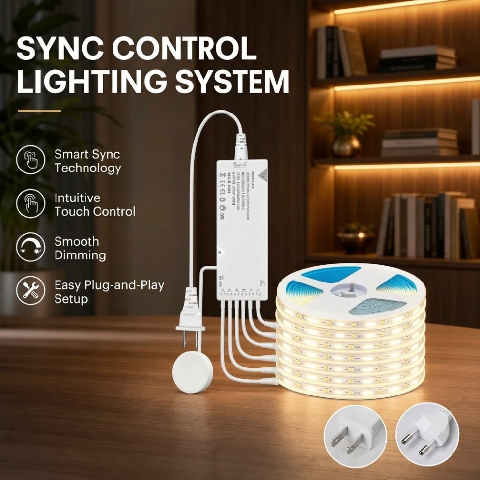 Kitchen Gadgets Cabinet - Touch Control Sync COB LED Strip