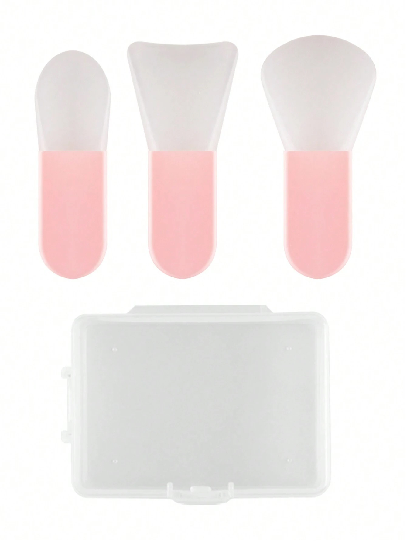 Silicone Spatula Set - 3 Pieces Mask Applicator Brush Soft