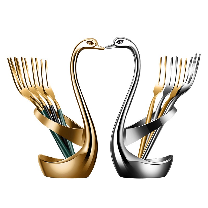 Kitchen Gadgets Popular - Popular Swan Shape Zinc Alloy Cutlery