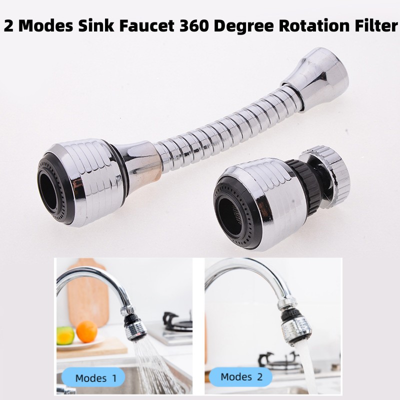 Kitchen Gadgets Everyone Needs - 2 Modes Sink Faucet 360 Degree