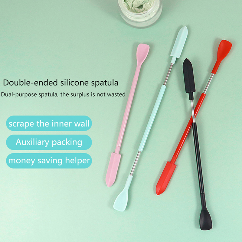 Silicone Spatula Set - 1Pcs Silicone Double Head Scraper Cosmetic