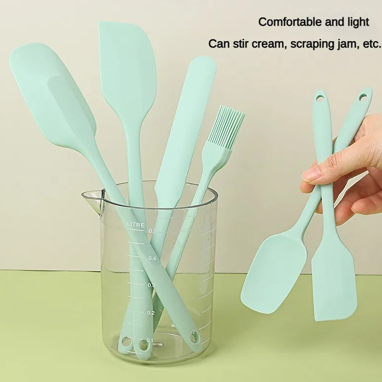 Silicone Spatula Set - 6-piece cute kitchen gadgets set Silicone