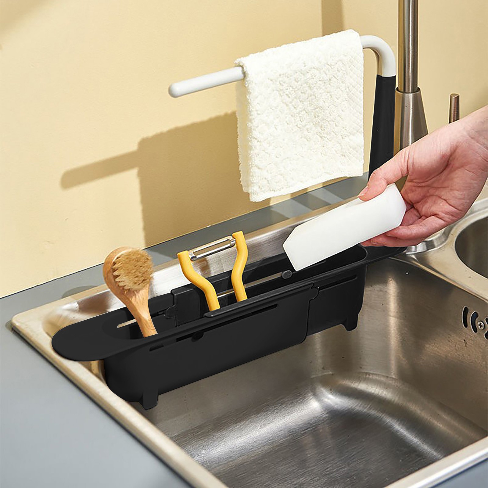 elescopic Sink Shelf Drainer R - đánh giá và giá Kitchen Gadgets Everyone Needs