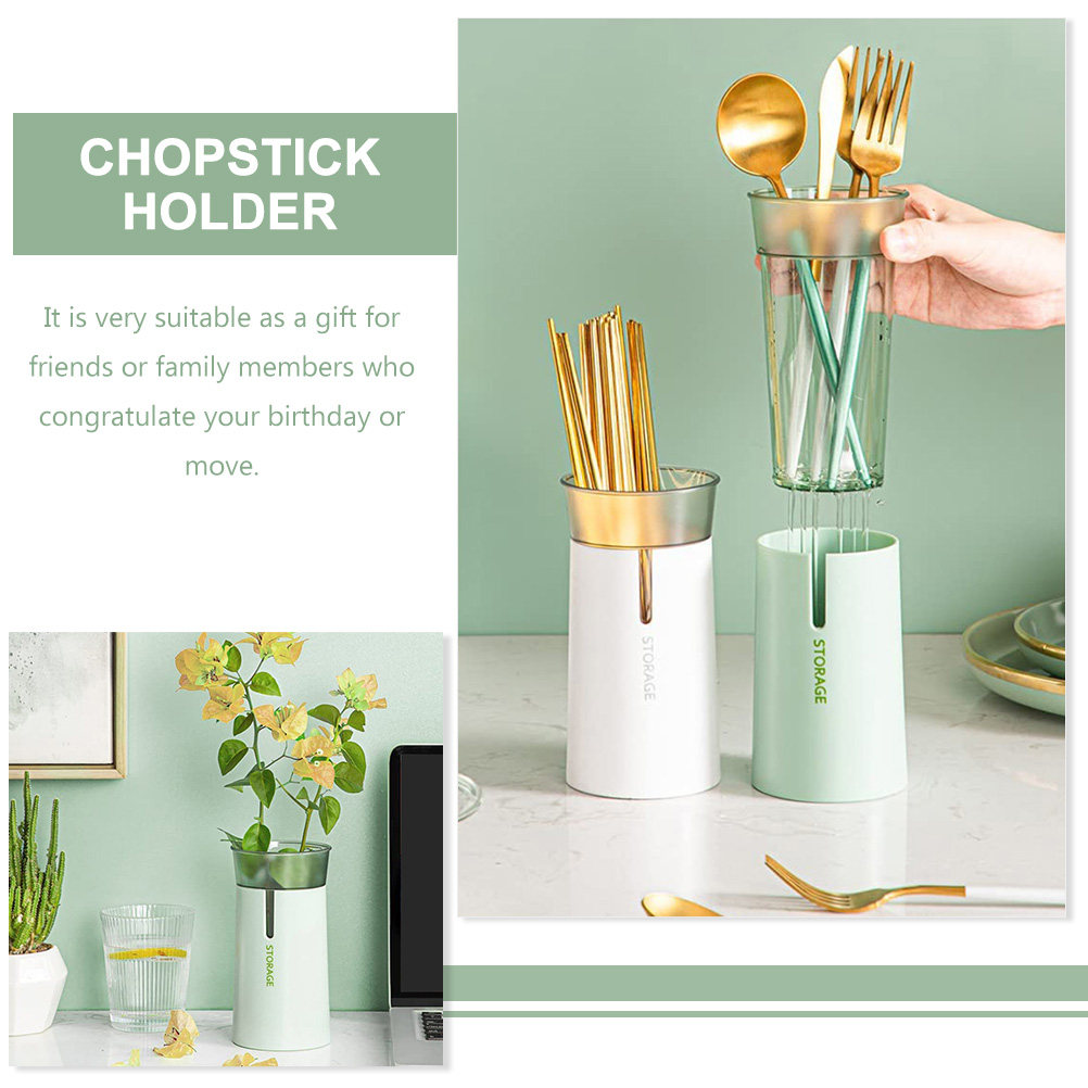 Double-Layer Chopsticks Storag - đánh giá và giá Kitchen Utensil Holder