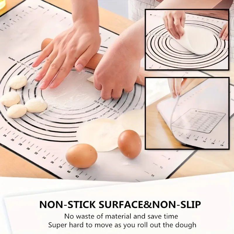 yesThickened Dough Rolling Mat - đánh giá và giá Silicone Baking Mat