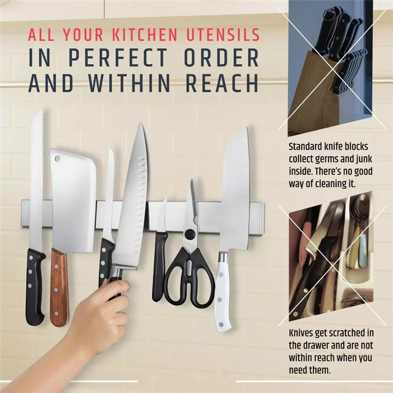 Stainless Steel Knife Stand St - đánh giá và giá Magnetic Knife Strip