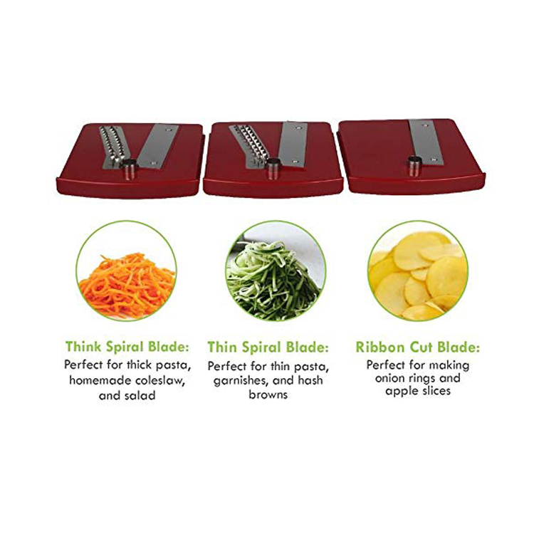 Vegetable Spiral Three Blade S - đánh giá và giá Spiralizer Vegetable Noodle