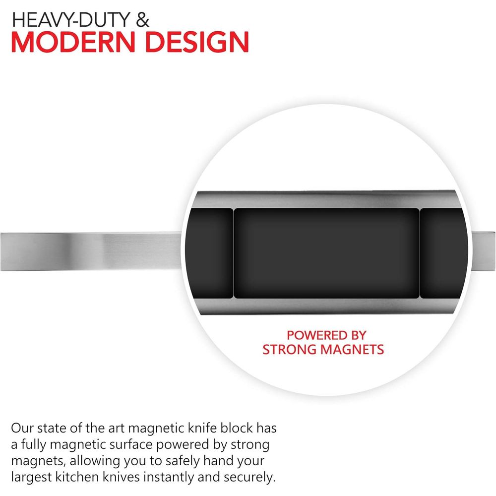 16 Inch Stainless Steel Metal  - đánh giá và giá Magnetic Knife Strip