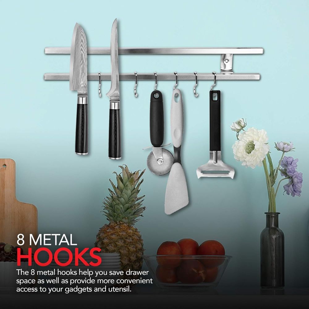 16 Inch Stainless Steel Metal  - đánh giá và giá Magnetic Knife Strip