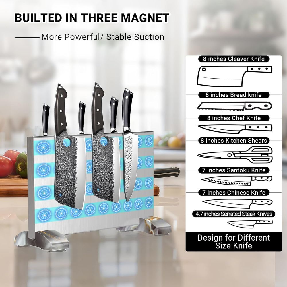 Magnetic Block Stand Without K - đánh giá và giá Magnetic Knife Strip