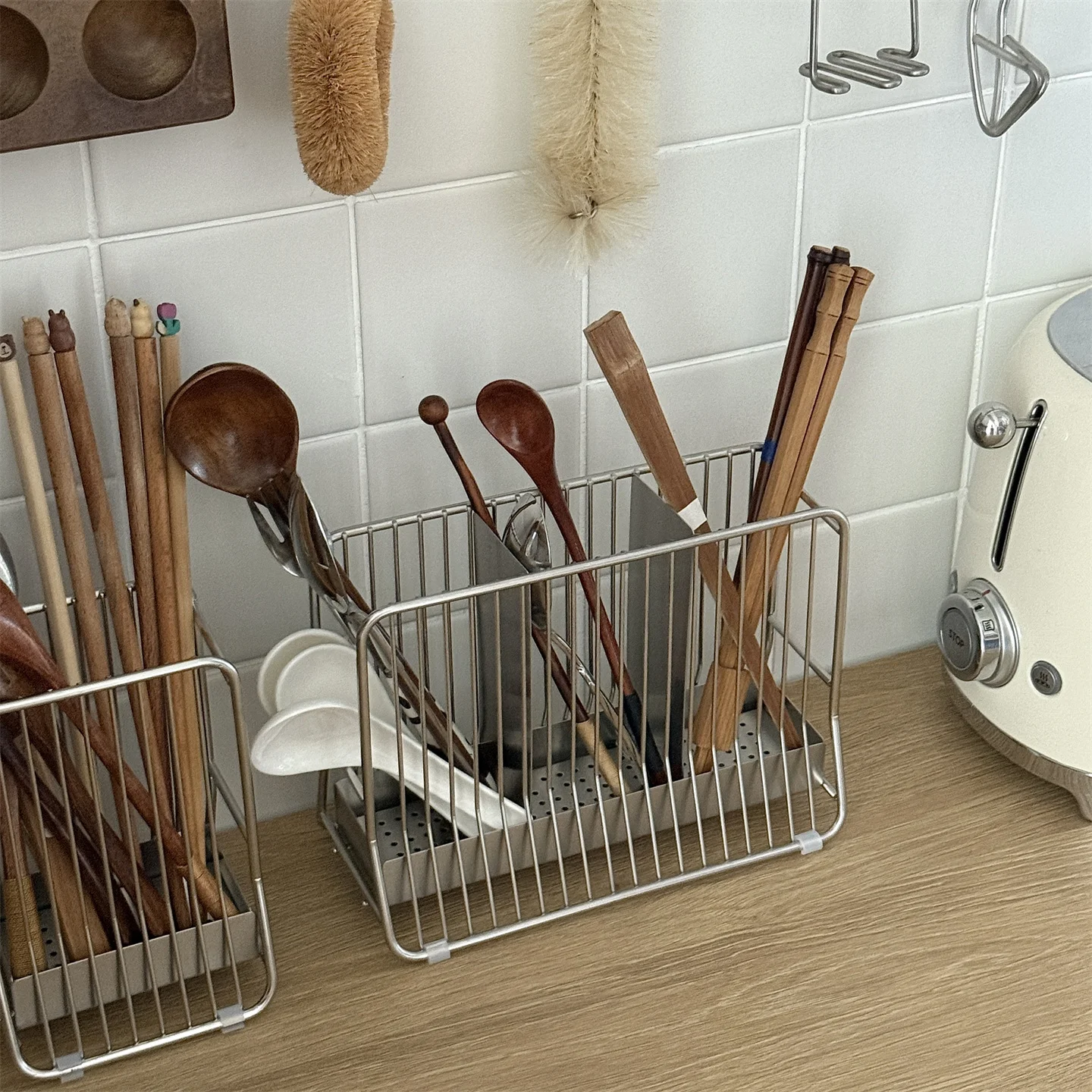 Wall-Mounted 304 Stainless Ste - đánh giá và giá Kitchen Utensil Holder