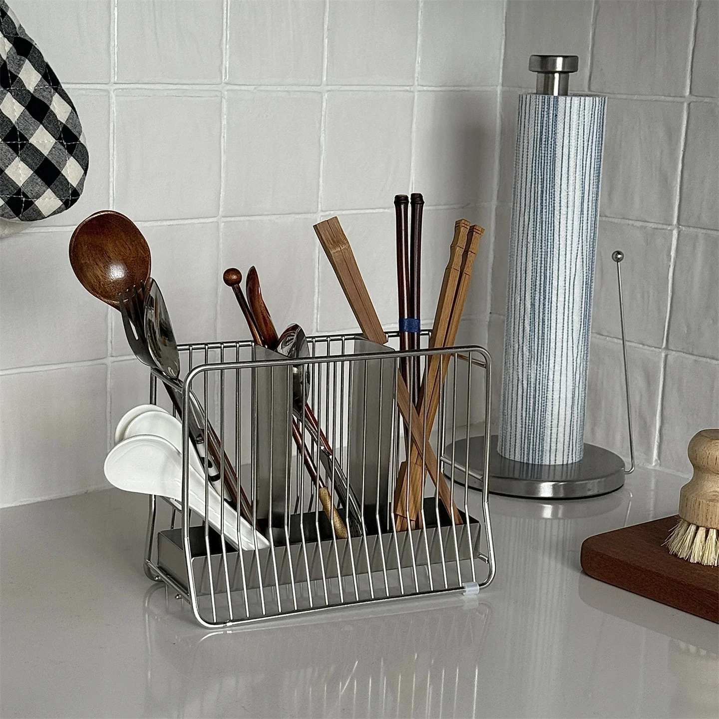 Wall-Mounted 304 Stainless Ste - đánh giá và giá Kitchen Utensil Holder