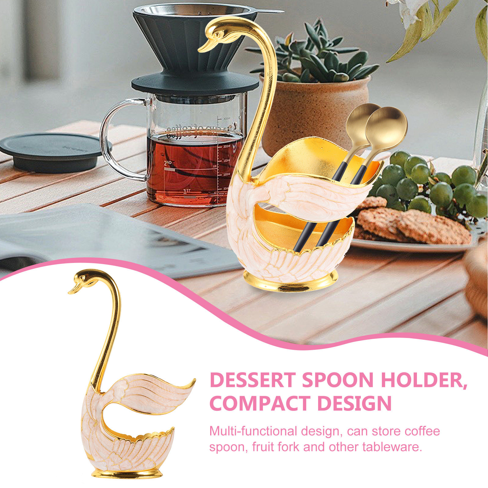 Swan Base Spoon Holder Multi-F - đánh giá và giá Kitchen Utensil Holder
