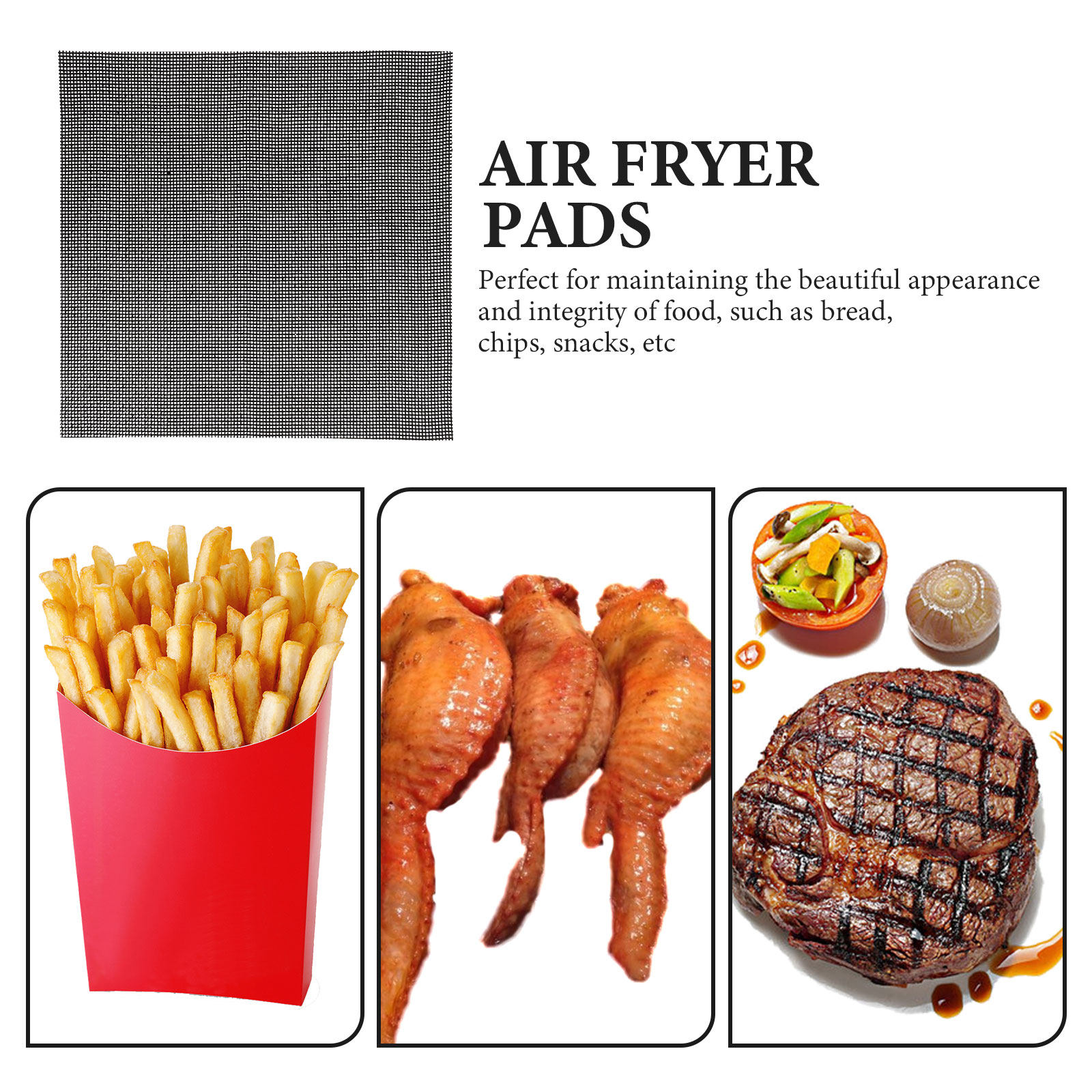 4Pcs Air Fryer Inner Liners Pr - đánh giá và giá Silicone Baking Mat