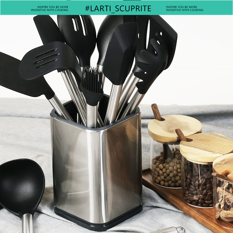 Nấu Inox Tiện Dụng Lưu Trữ Xô  - đánh giá và giá Silicone Spatula Set