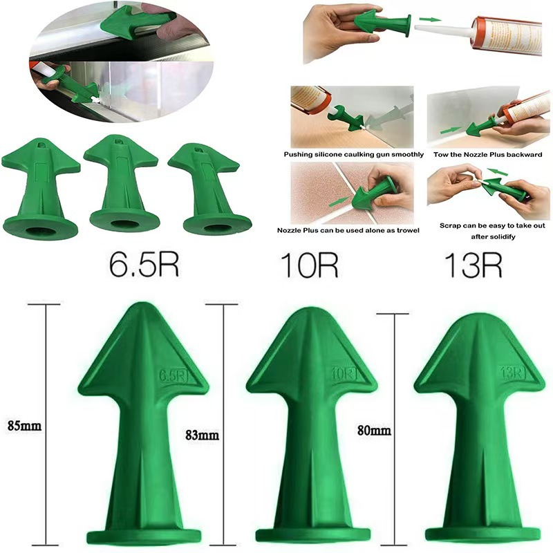 3Pcs Caulk Nozzle Applicator S - đánh giá và giá Silicone Spatula Set